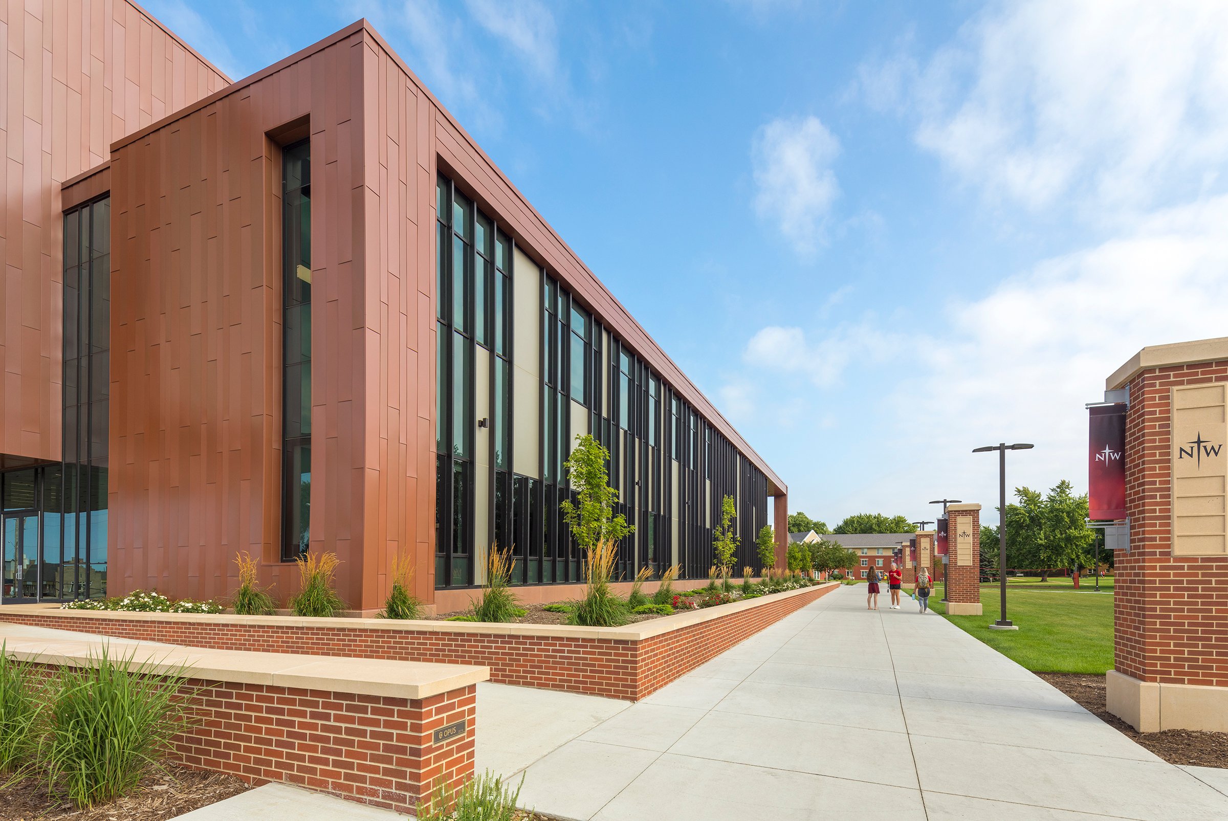 modern high school building inside